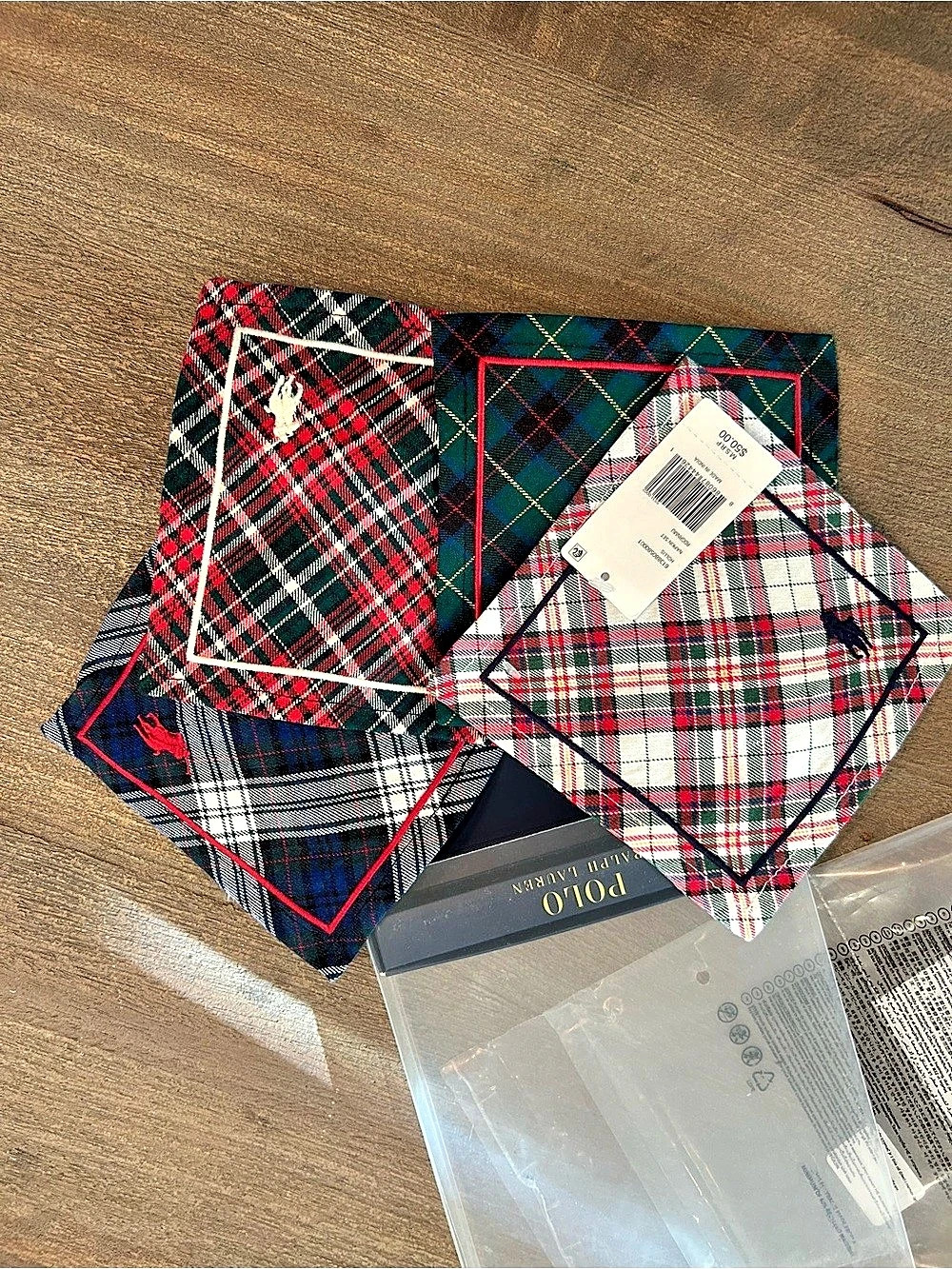 Polo Ralph Lauren Hollis Napkin Set Plaid Cocktail Napkins